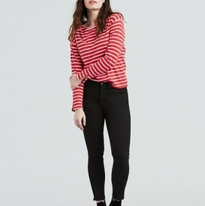 721 Levis high rise black pants